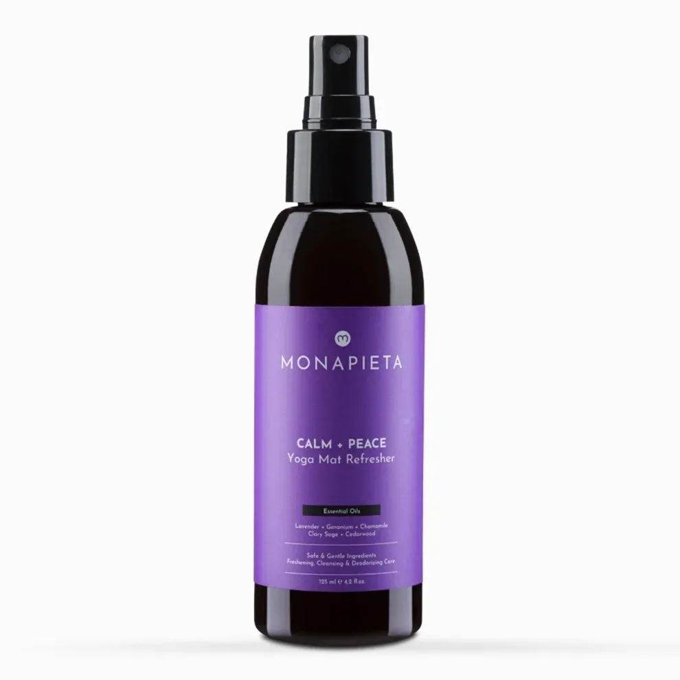 Monapieta Tazeleyici Yoga Matı Temizleme Spreyi Yenileyici ve Koku Giderici Sakin Huzurlu Aura 125 ml