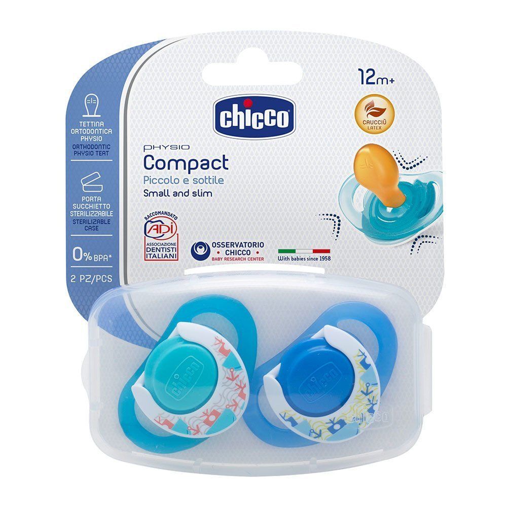 Chicco Physio Compact Kauçuk Emzik 16-36 Erkek