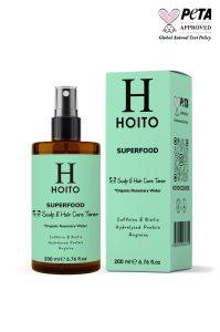 Hoito Saç Dökülmesi Karşıtı Hızlı Saç Uzatma Organik Biberiye Suyu Saç ve Saç Derisi Bakım Toniği 200 ml