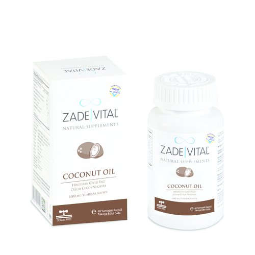 Zade Vital Soğuk Pres Hindistan Cevizi 1000 Ml 60 Kapsül