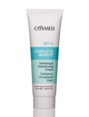 Cosmed Complete Benefit Matlaştırıcı Dengeleyici Krem SPF 15 50ml