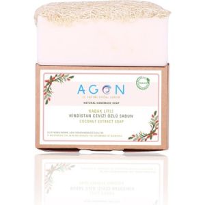 Agon El Yapımı Doğal Kabak Lifli Hindistan Cevizi Özlü Sabun 120 gr