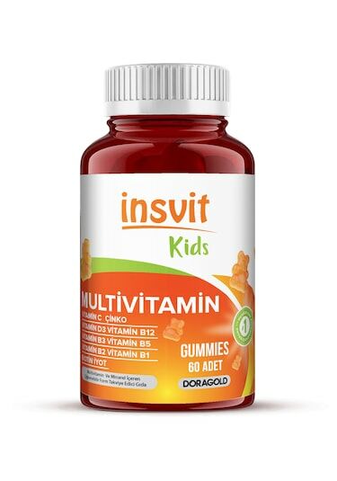 İnsvit Kids Multivitamin 60 Gummy