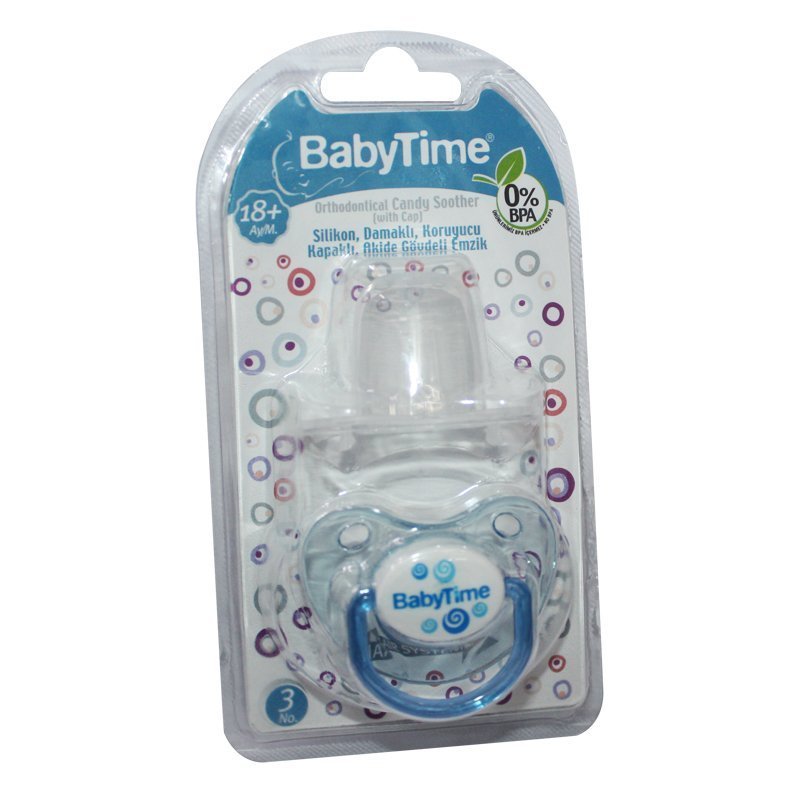 Babytime Silikon Damaklı Akide Gövdeli Emzik No:3 18+ Ay BT133-3