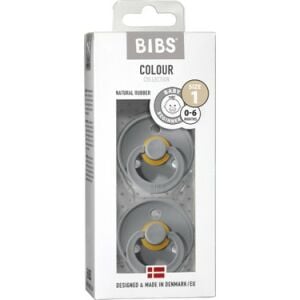 Bibs Colour Kauçuk 0-6 Ay Emzik 2'li - Cloud & Cloud