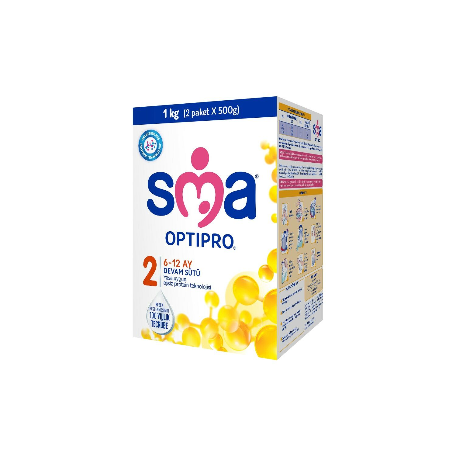 SMA Optipro Bebek Devam Sütü 2 500 gr 2'li