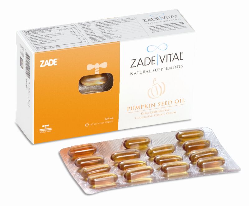 ZADE VITAL KABAK CEKIRDEGI YAG 60 CAP.