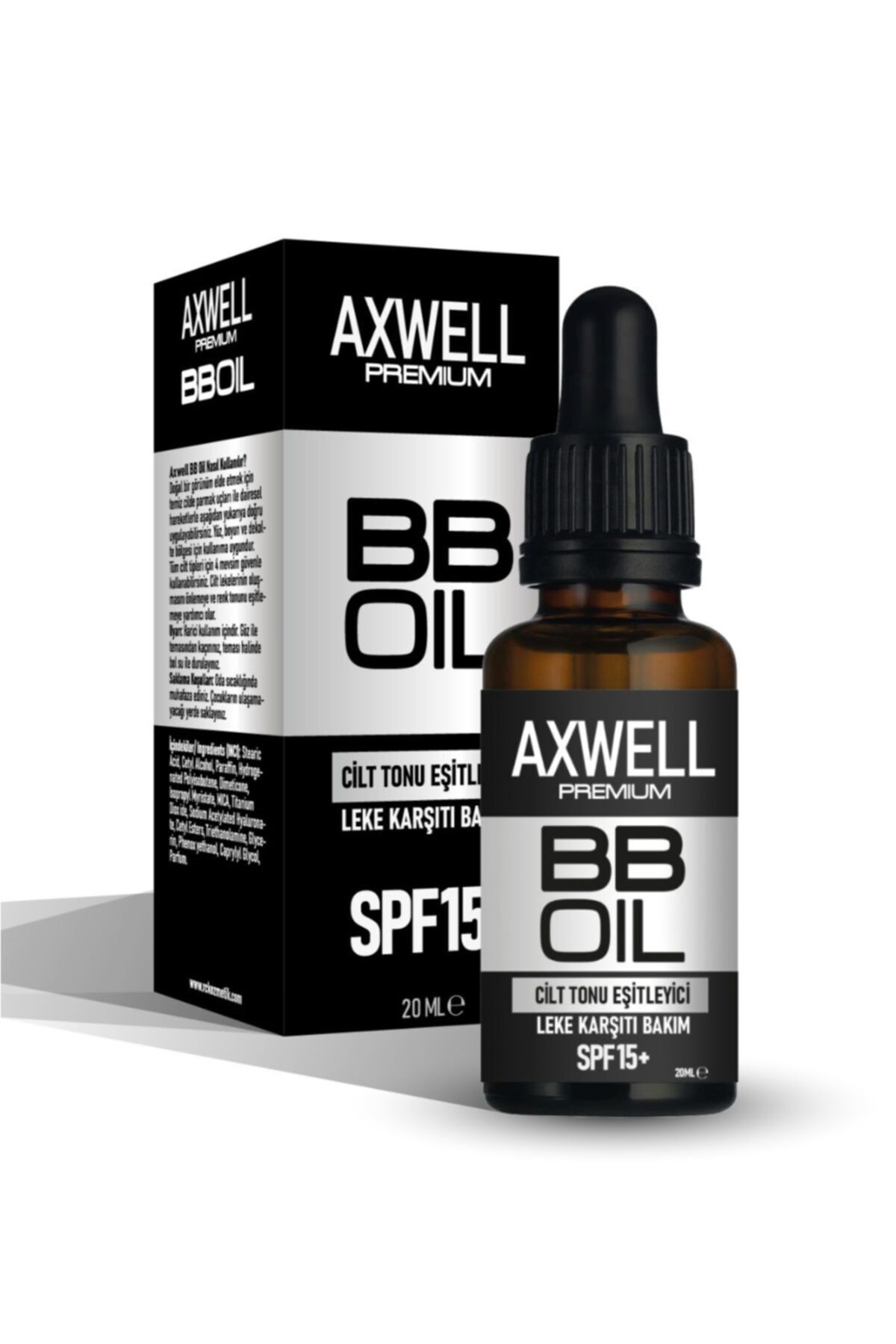 Axwell Premium BB Oil Cilt Eşitleyici Leke Karşıtı Bakım SPF15+ 20 ml