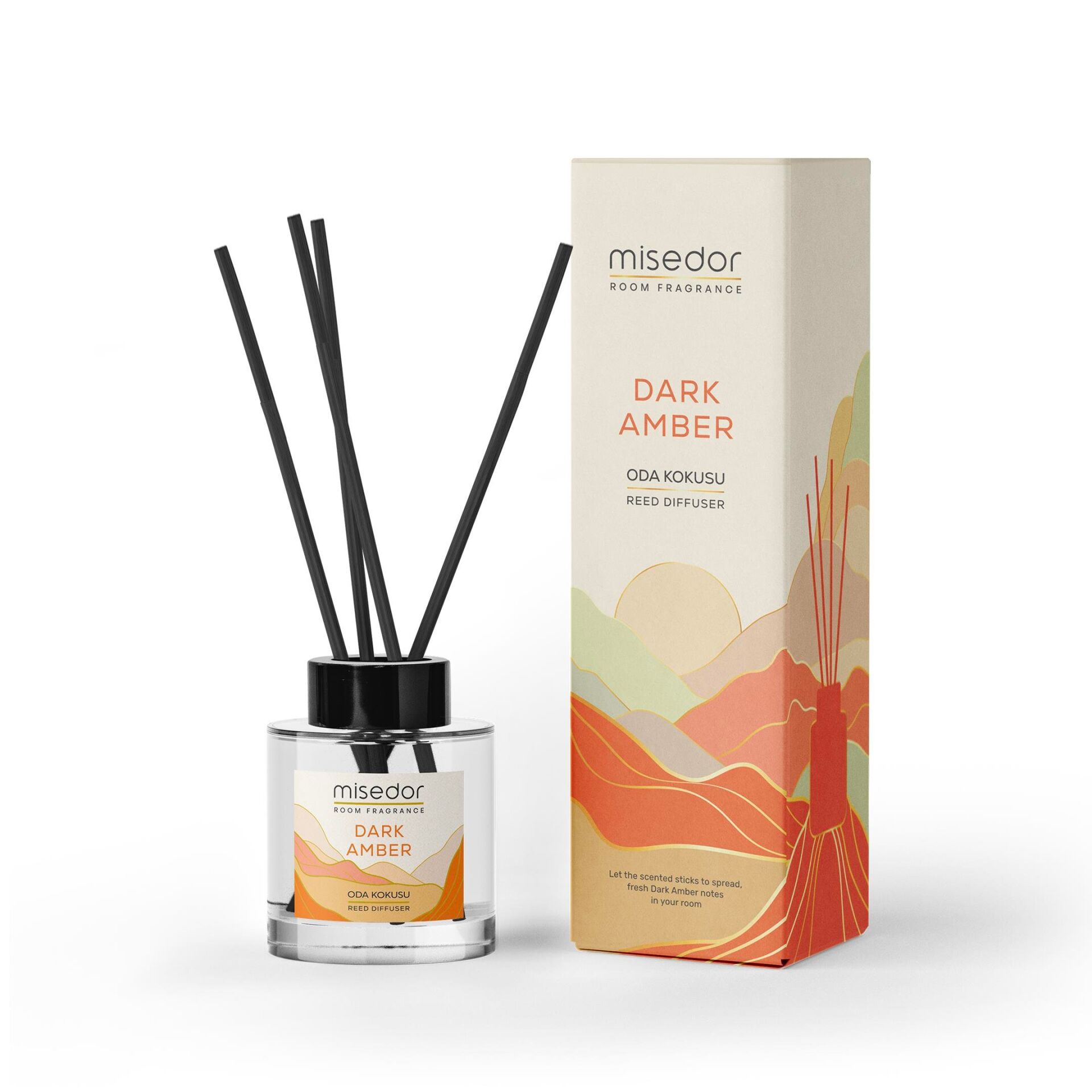 Misedor Dark Amber Çubuklu Oda Kokusu 120 ml