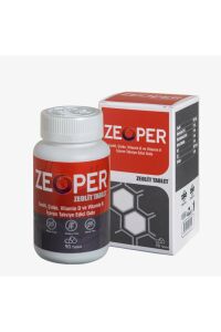 Zeoper Zeolit Çinko Vitamin D + K İçeren Takviye Edici Gıda 90 Tablet