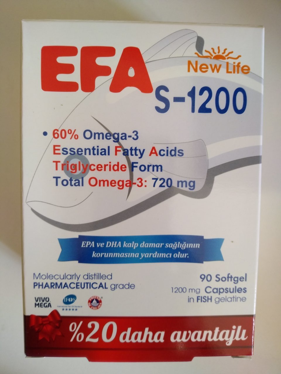 Efa S 1200 Mg 90 Kapsül