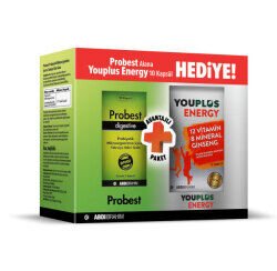 Probest Digestive Probiyotik 20 Kapsül Alana + Youplus Energy 10 Tablet Hediye