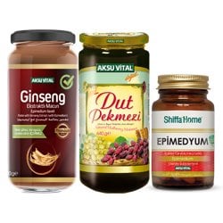 Gingseng Ekstratlı Macun + Epimedium Kapsül + Ö.Dut Pekmezi 640 gr