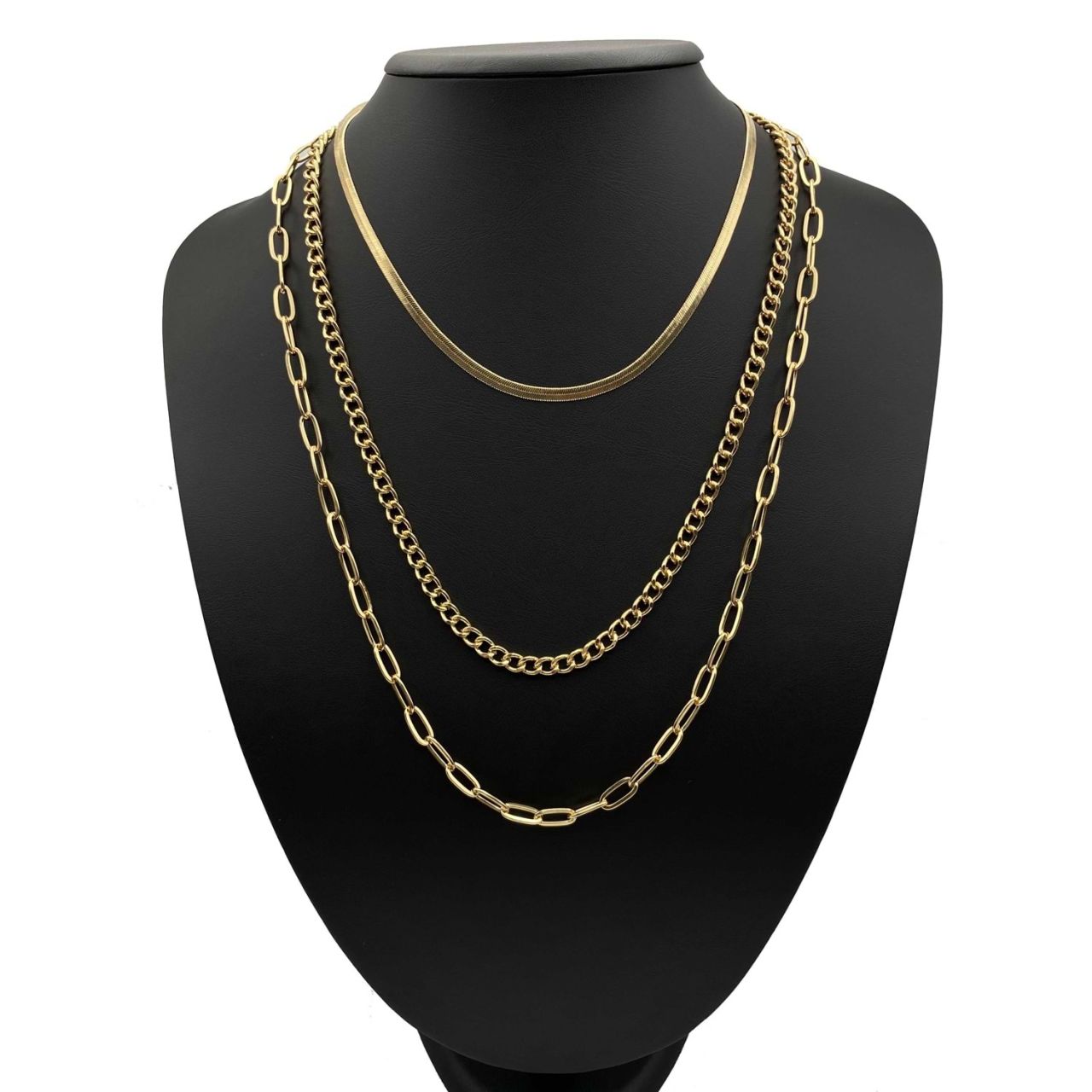 Chn-0140-23 Kombin Kolye Gold