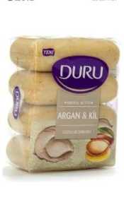Duru Argan ve Kil Özlü Güzellik Sabunu 360 gr 4'lü