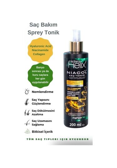 Hedera Herlix Niacol Plus Saç Toniği Tüm Saç Tipleri İçin 200 ml