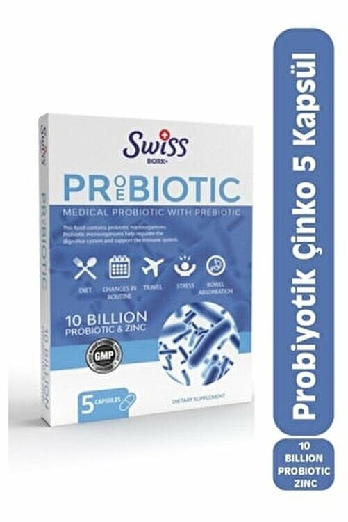 Swiss Bork Probiyotik Çinko 5 Kapsül