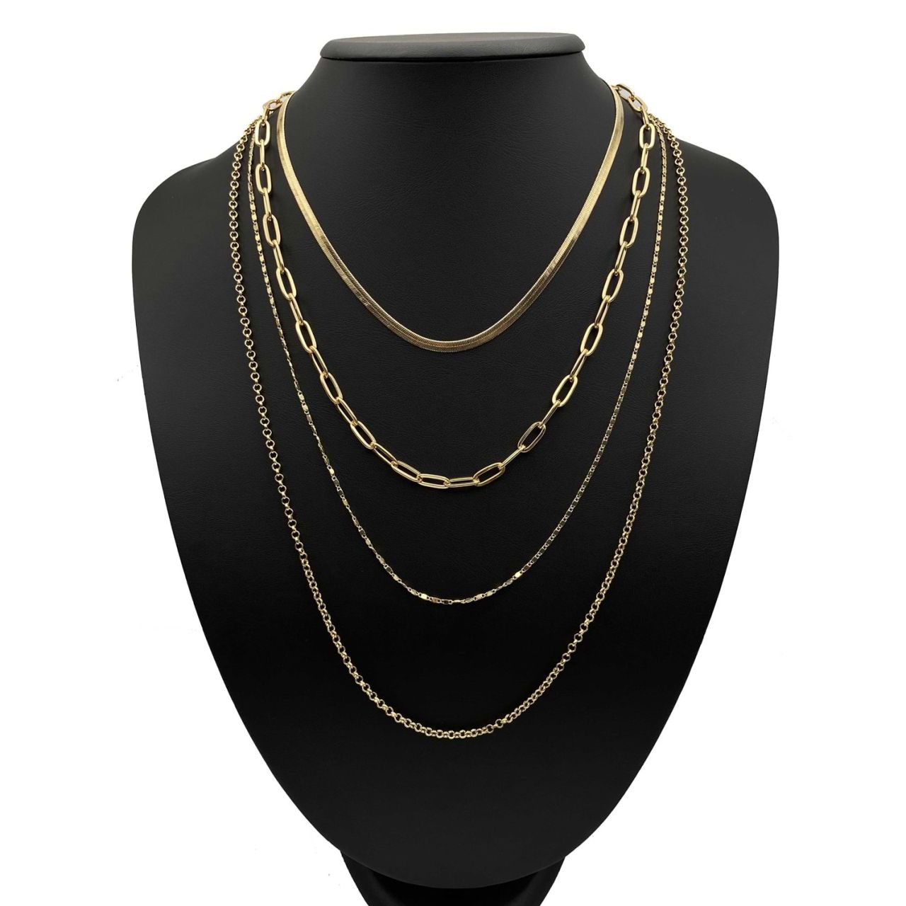 Chn-0140-97 Kombin Kolye Gold
