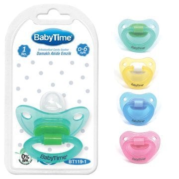 Babytime Silikon Akide Gövdeli Damaklı Emzik No:1 0-6 Ay BT119-1