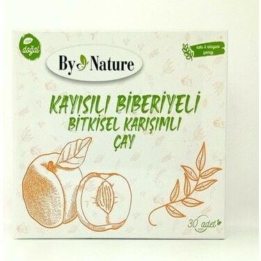 Bynature Kayısılı Biberiyeli Bitkisel Karışımlı Çay 30'lu