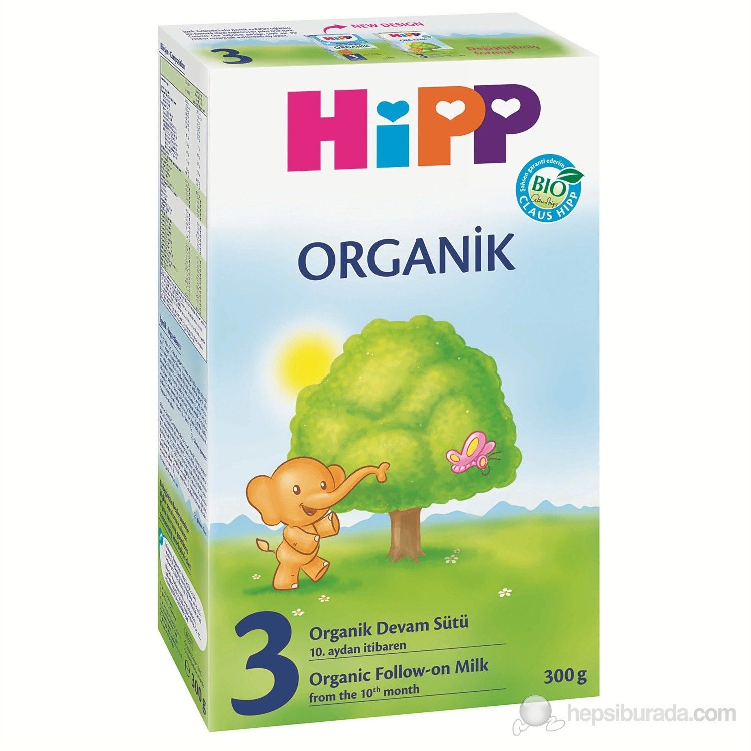Hipp 3 Organik Devam Sütü 300 gr - 4 Adet