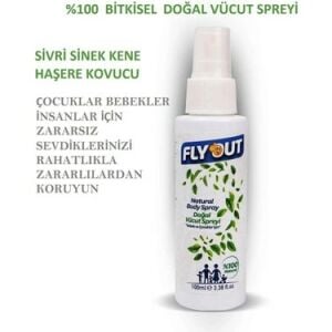 Flyout Sivrisinek Kovucu Doğal Body Spreyi 100 ml - 3 Adet