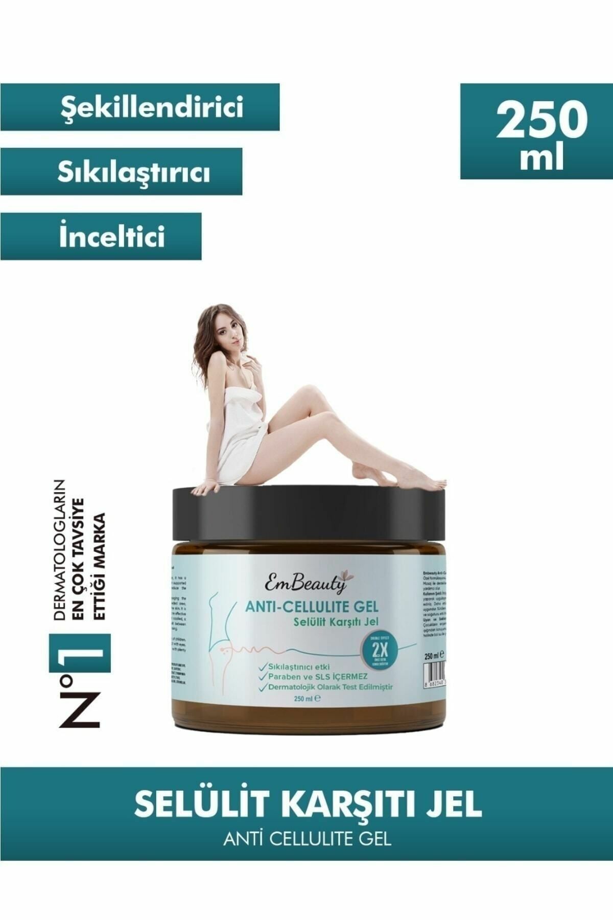 Embeauty İnceltici Sıkılaştırıcı Selülit ve Çatlak Giderici Vücut Şekillendirici Jel 250 ml
