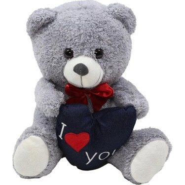 Halley Oyuncak I Love You Kalpli Ayı Peluş Oyuncak 30 cm
