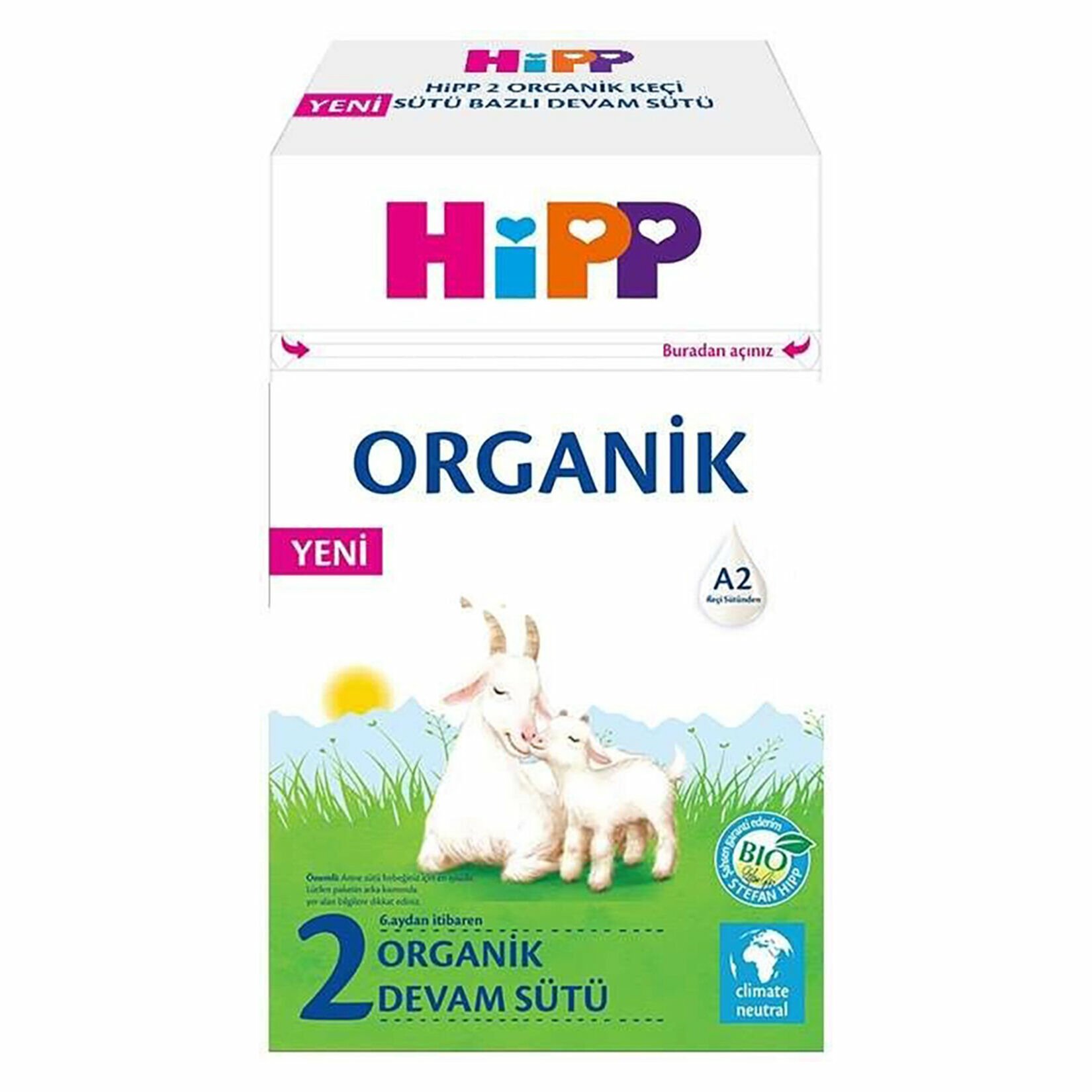 Hipp 2 Organik Keçi Sütü Bazlı Devam Sütü 400 gr - 2 Adet