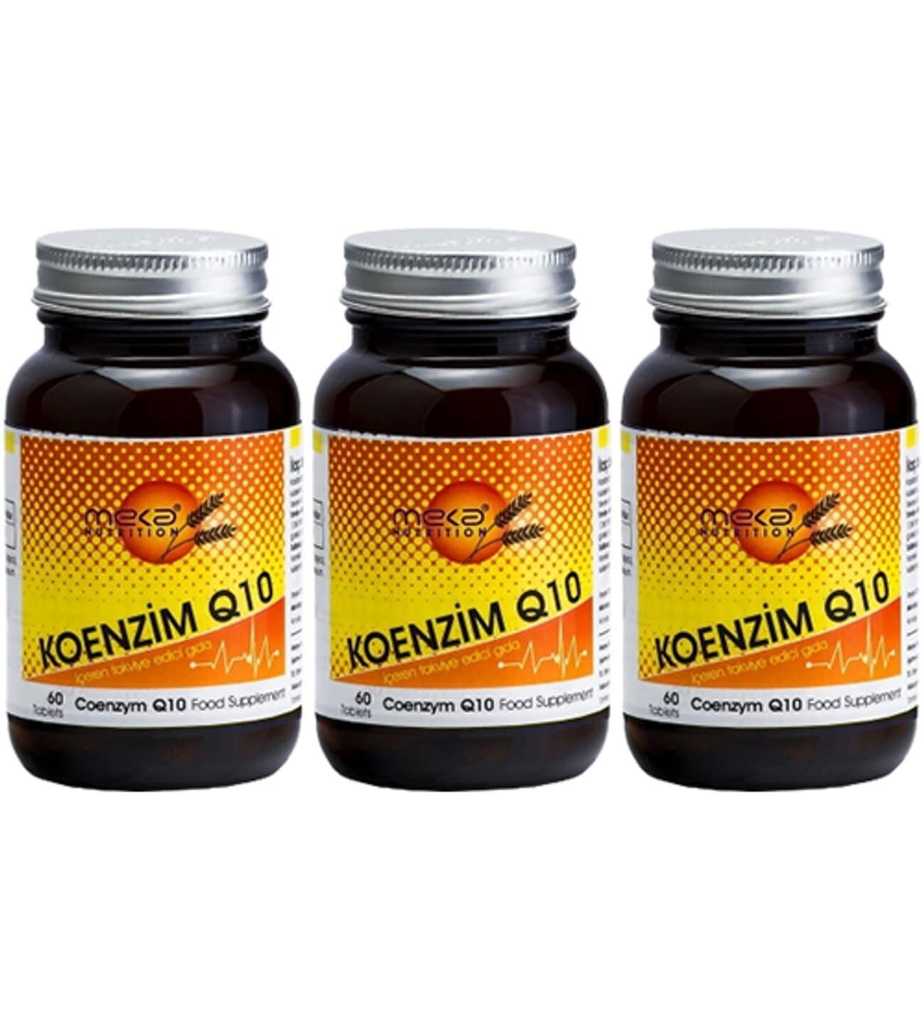 Meka Nutrition Koenzym Q10 125 mg 60 Tablet - 3 Adet