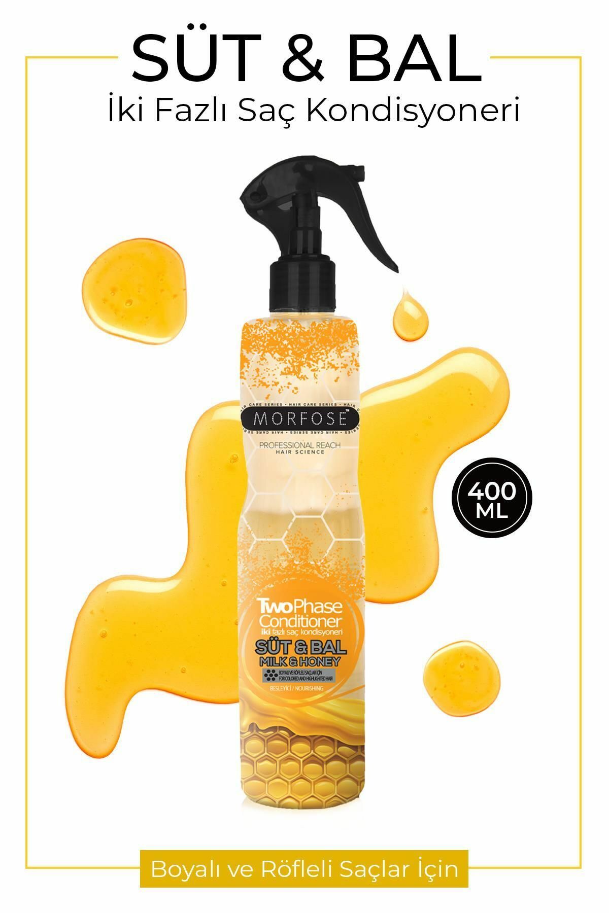 Morfose Fön Suyu Süt ve Bal 400 ml