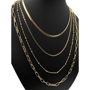 Chn-0140-59 Kombin Kolye Gold