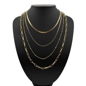Chn-0140-59 Kombin Kolye Gold