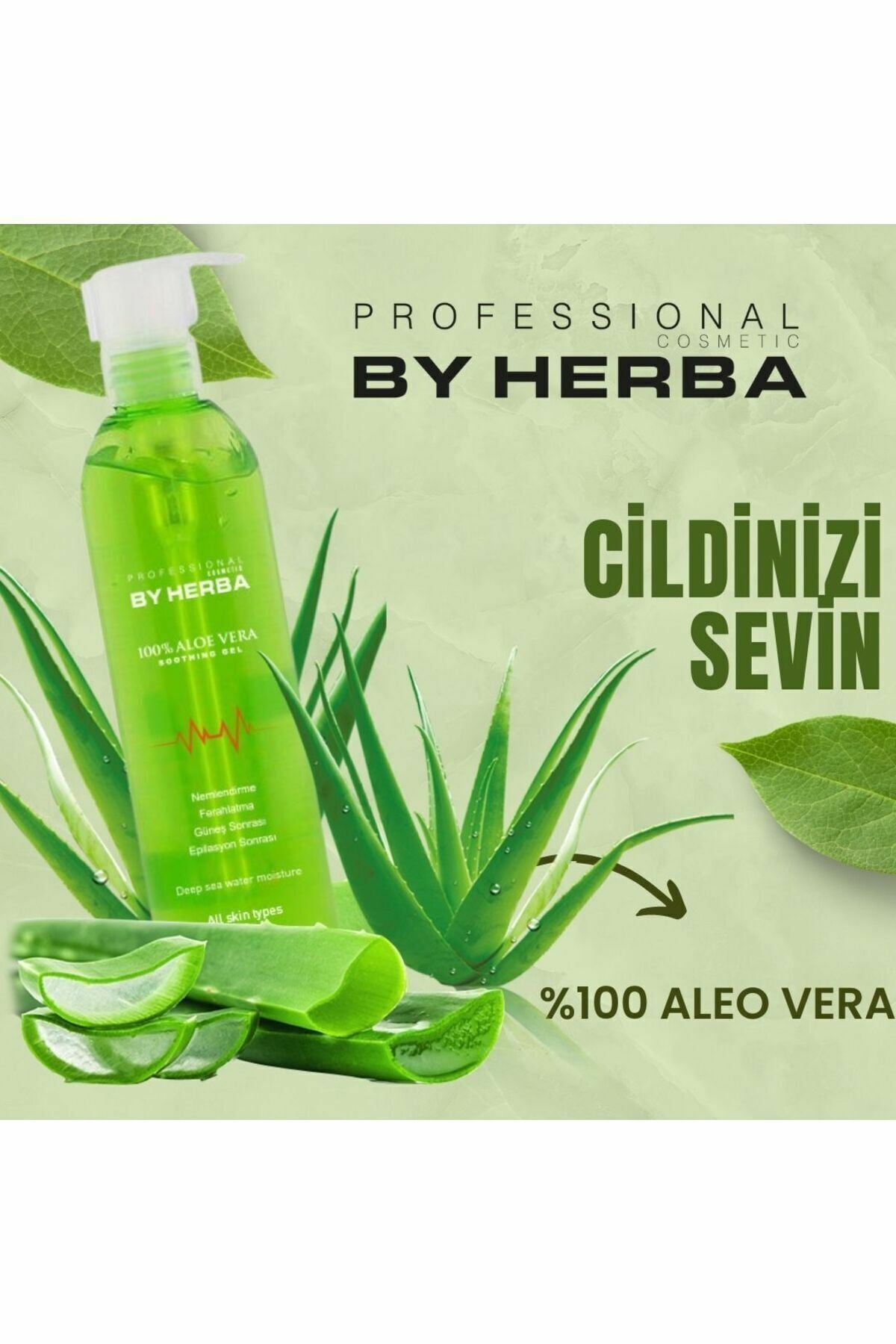 By Herba %100 Aloe Vera Soothing Gel 250 ml