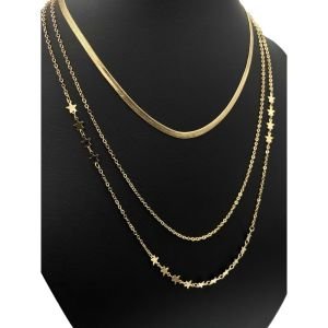 Chn-0140-125 Kombin Kolye Gold