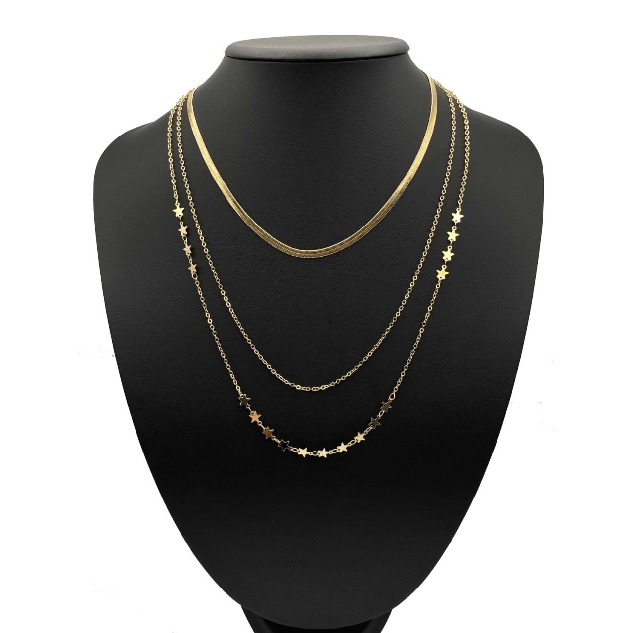Chn-0140-125 Kombin Kolye Gold