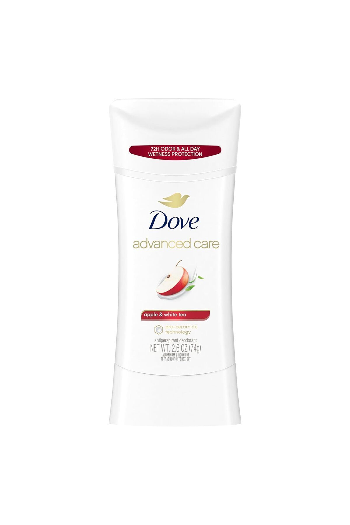Dove Advanced Care Apple & White Tea Antiperspirant 72Hr Kadın Deodorant 2.6 oz 74 gr