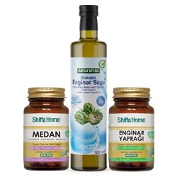 Ekstratlı Enginar Suyu 500 ml + Enginar Kapsül + Medan Kapsül