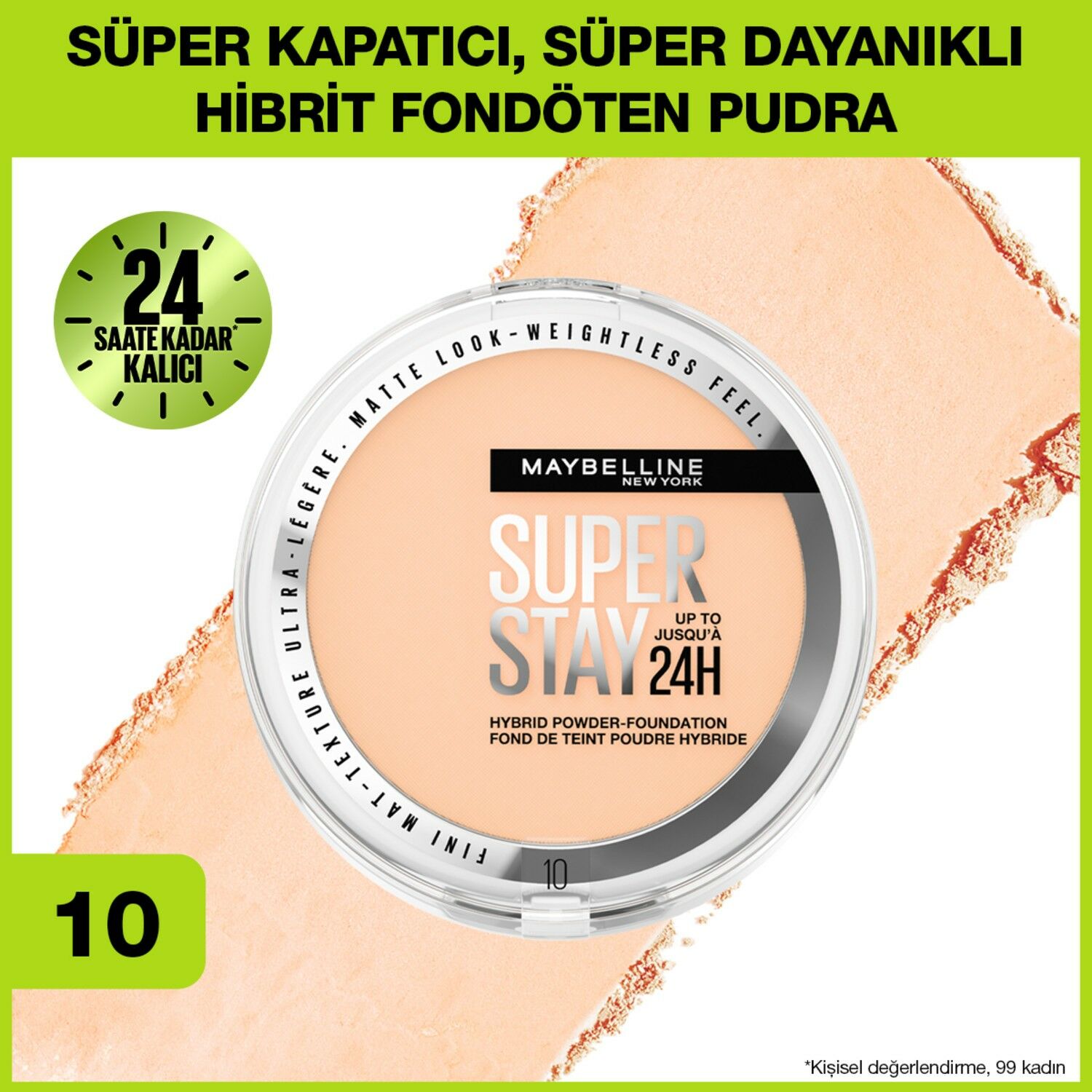 Maybelline New York Superstay Hibrit Pudra Fondöten - 10