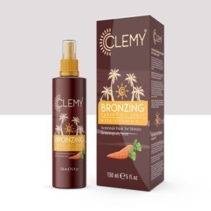 Clemy Havuç Özlü Bronzlaştırıcı Güneş Yağı Spf 0 -- 150ml