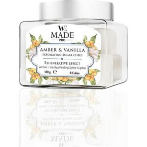 We Made Pro Amber Vanilya Peeling Şeker Küpleri 140 gr 8 Küp