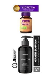 De Femme Saç Bakım Proteini 100 ml + Nedox Yıpranmış Saçlar İçin Keratinli Saç Bakım Şampuanı 500 ml