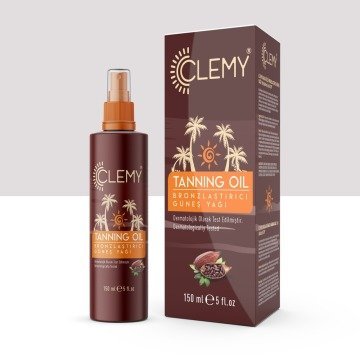 Clemy Kakao Özlü Bronzlaştırıcı Güneş Yağı Spf 0 -- 150ml