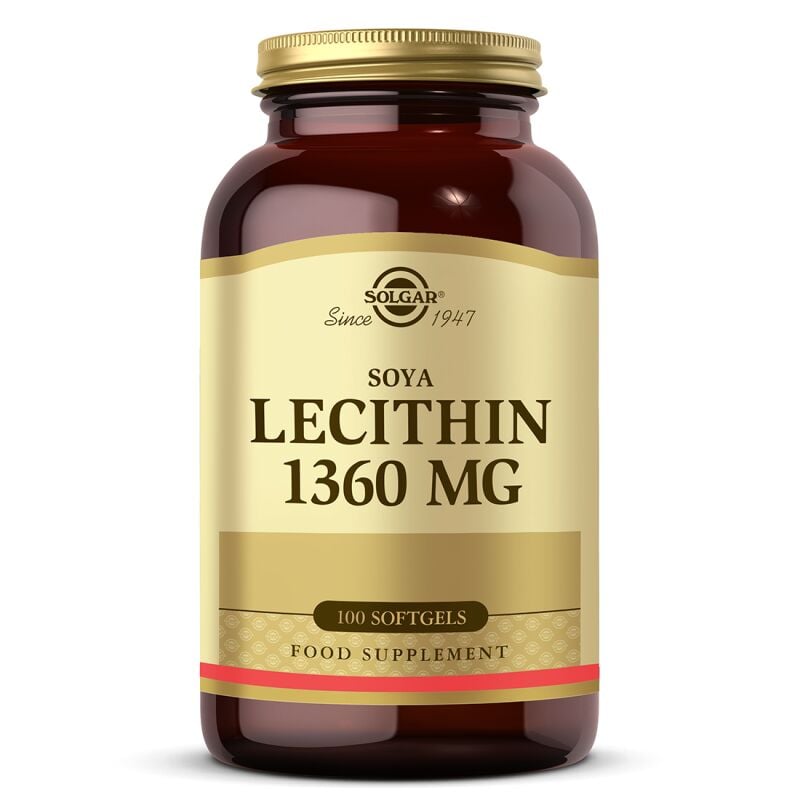 SOLGAR SOYA LECITHIN 1360 MG 100 SOFTGEL