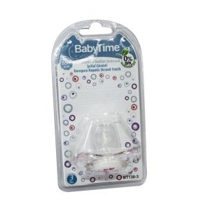 Babytime Şeffaf Gövdeli Desenli Emzik No:3 18+Ay BT136-3