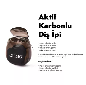 Glimo Aktif Karbonlu Diş İpi