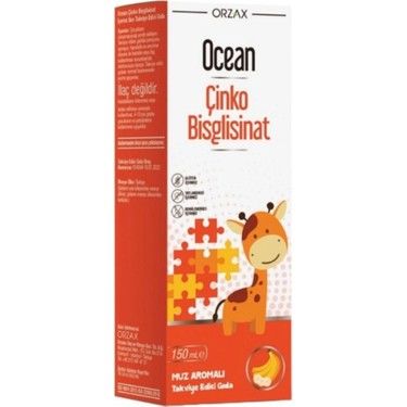 Ocean Çinko Bisglisinat Şurup Muz Aromalı 150 ml