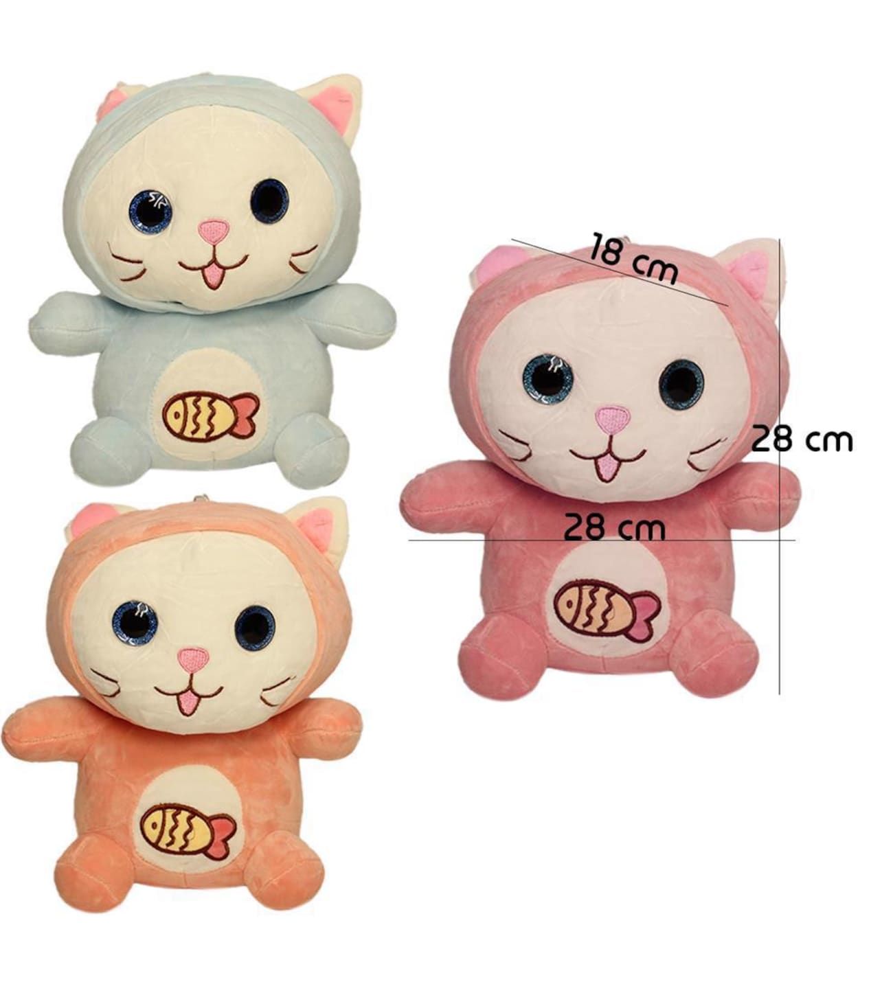 Torutoys Kedi Peluş Oyuncak 28 cm