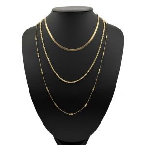 Chn-0140-119 Kombin Kolye Gold