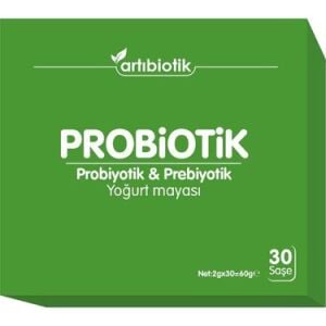 Doğadan Bizim Artıbiotik Probiotik Prebiotik Yoğurt Mayası 2 gr 30 Saşe